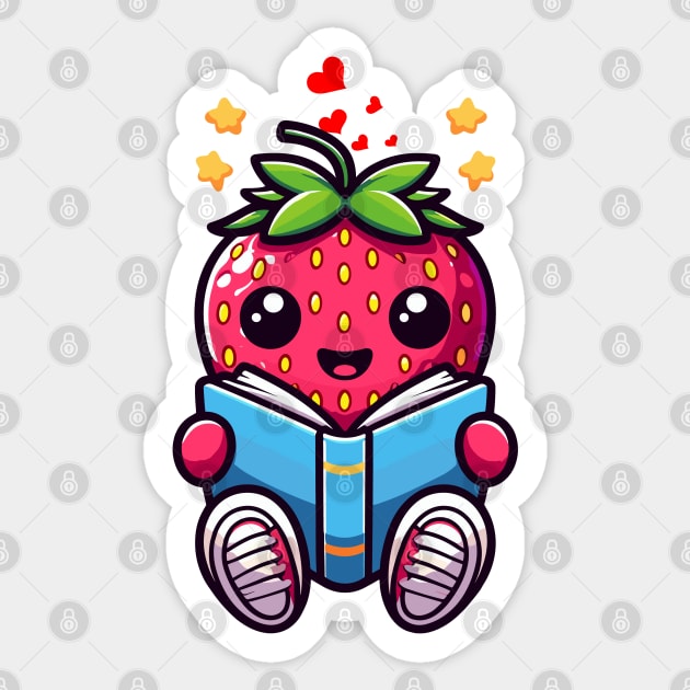 Berries Read Sticker by JessArty